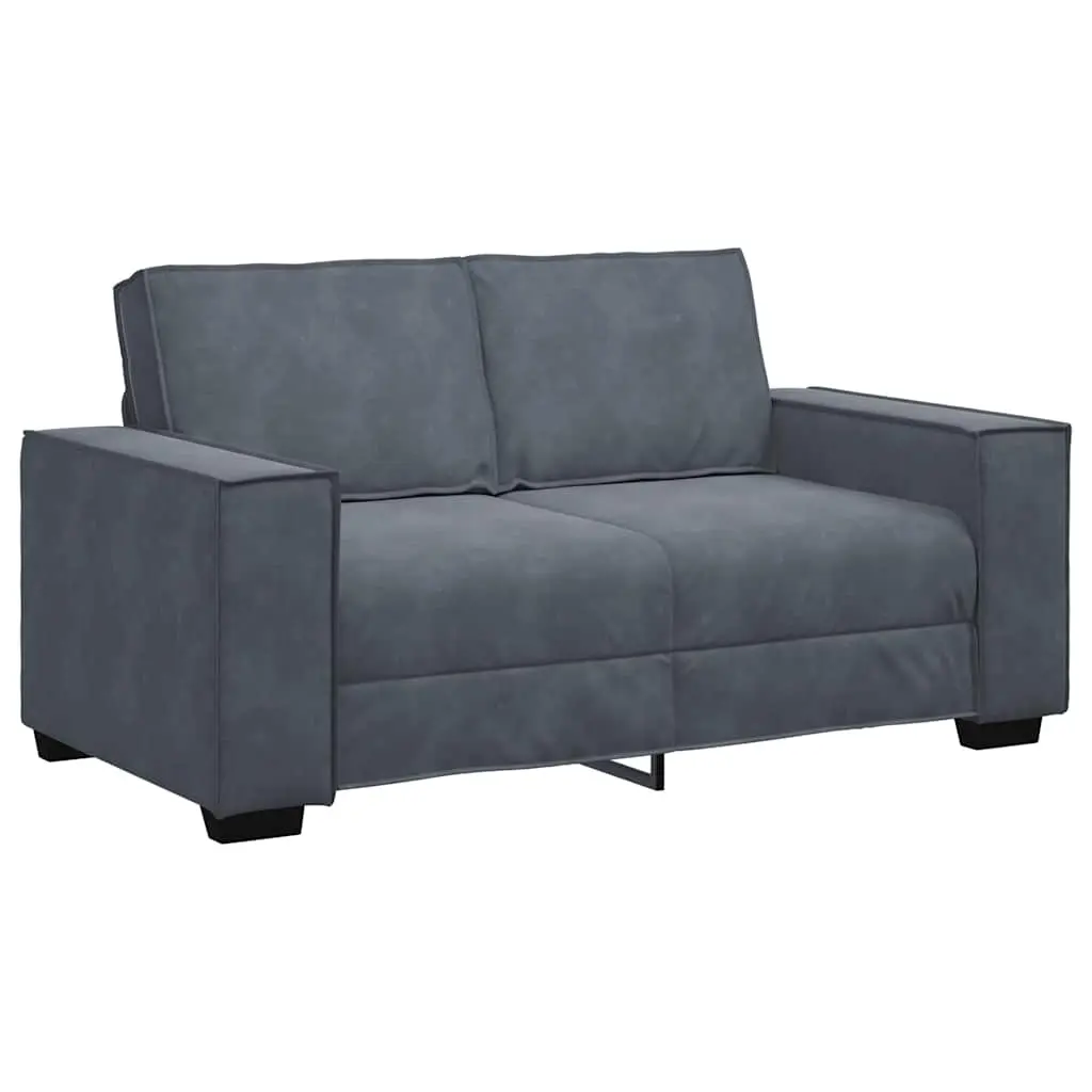 2-Seater Sofa Dark Grey 160x78x84 cm Velvet 4105011