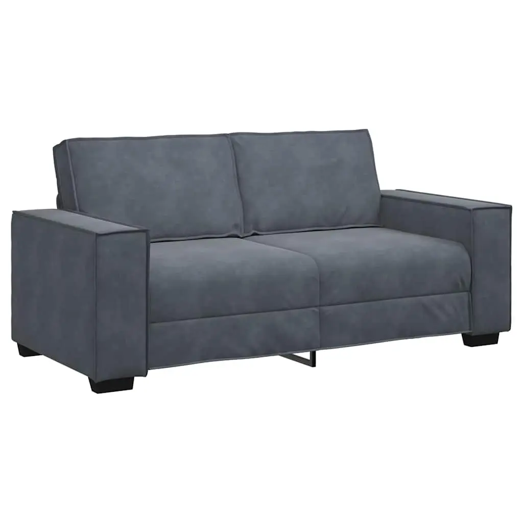 2-Seater Sofa Dark Grey 180x78x84 cm Velvet 4105021