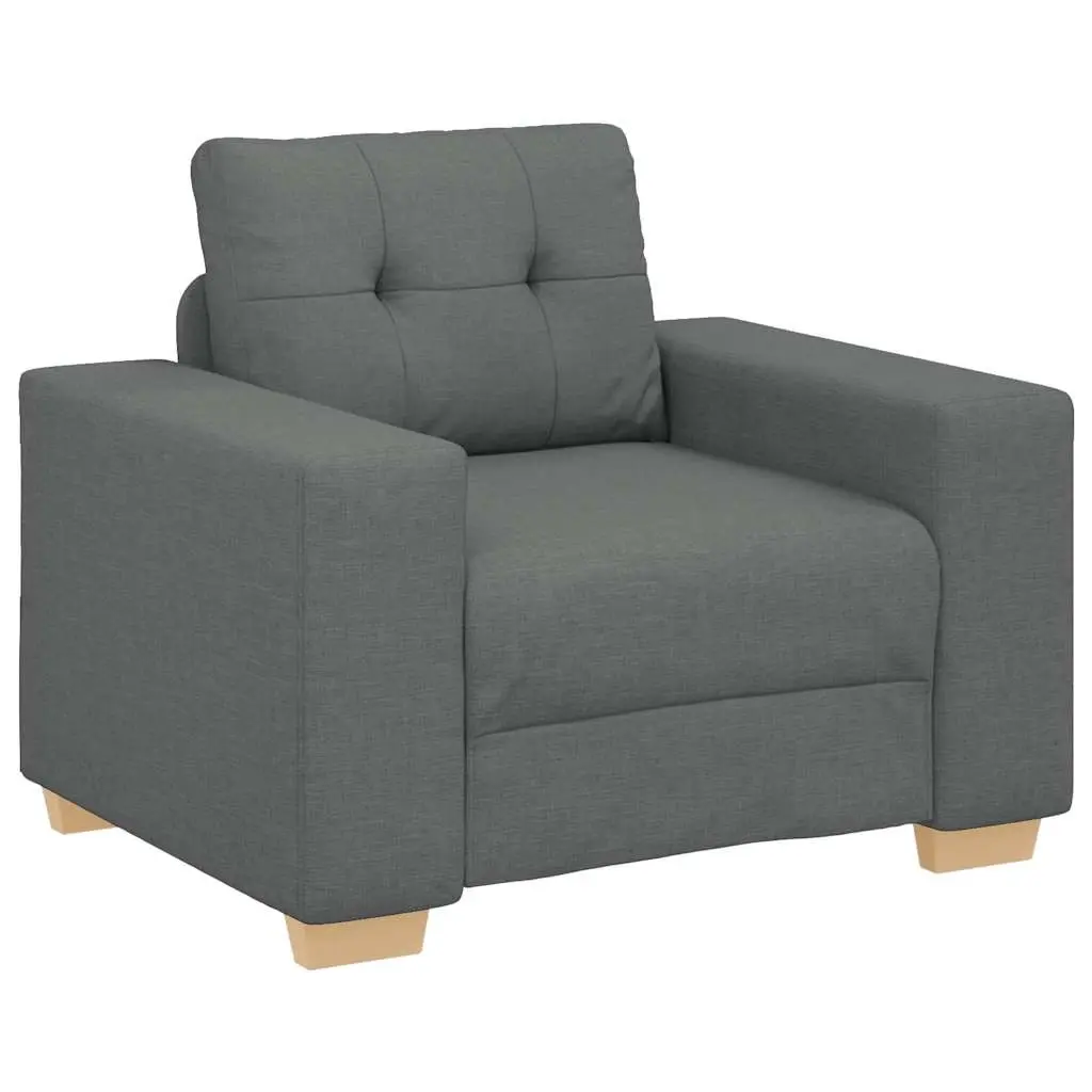 Sofa Chair Dark Grey 100x78x80 cm Fabric 4105059 - Furniture