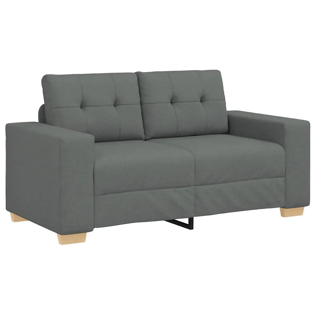 Loveseat Sofa Dark Grey 160x77x82 cm Fabric 4105069 - Furniture