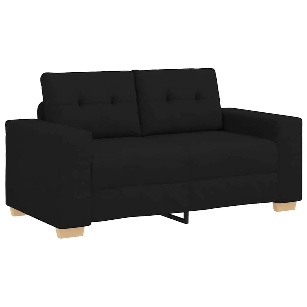 Loveseat Sofa Black 160x77x82 cm Fabric 4105070 - Furniture