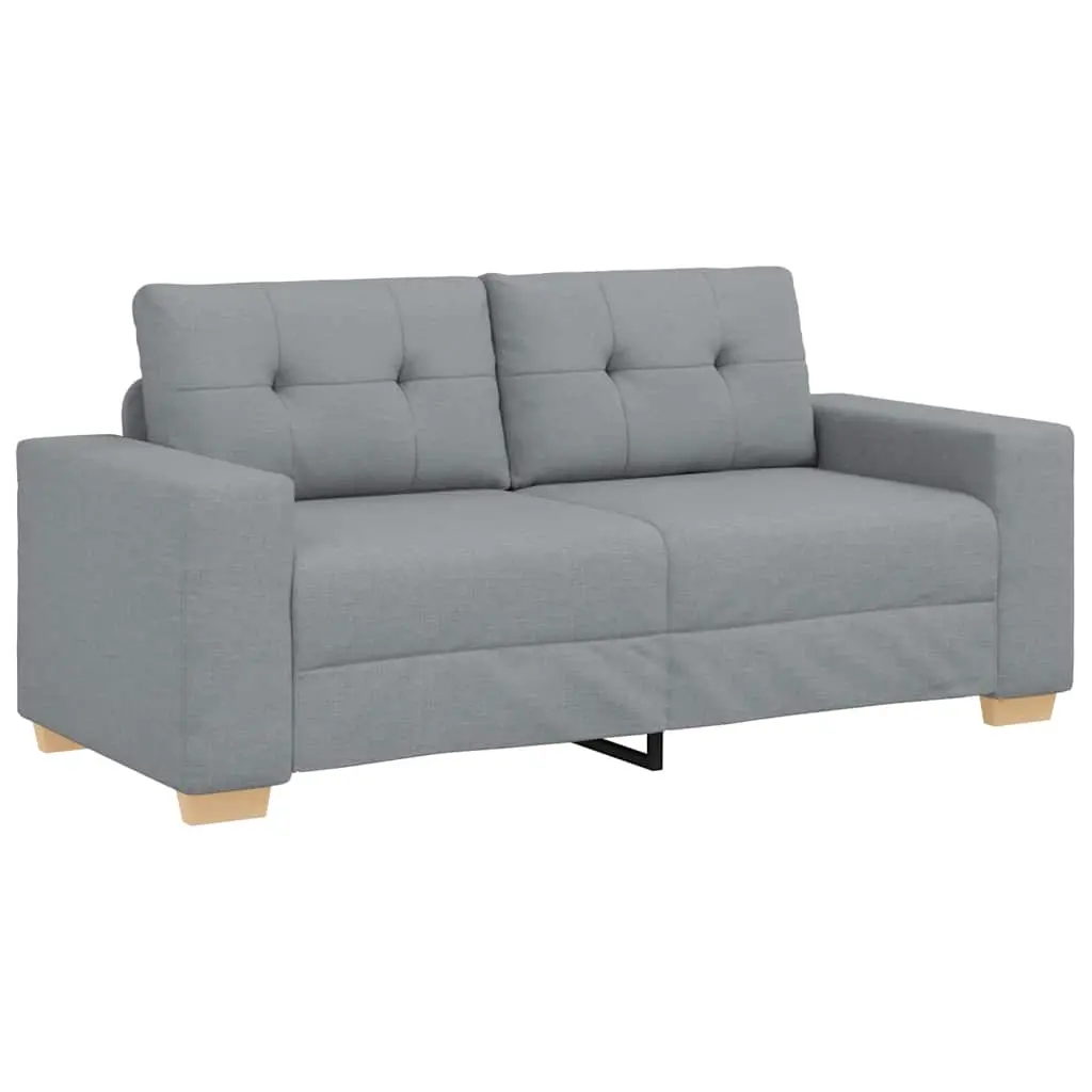 Loveseat Sofa Light Grey 180x77x82 cm Fabric 4105078 - Furniture