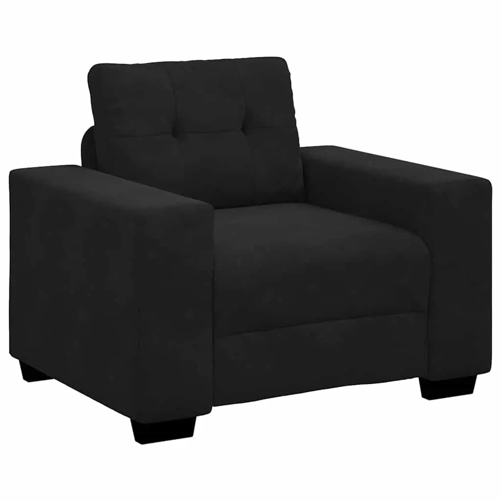 Sofa Chair Black 100x78x80 cm Velvet 4105103 - Furniture