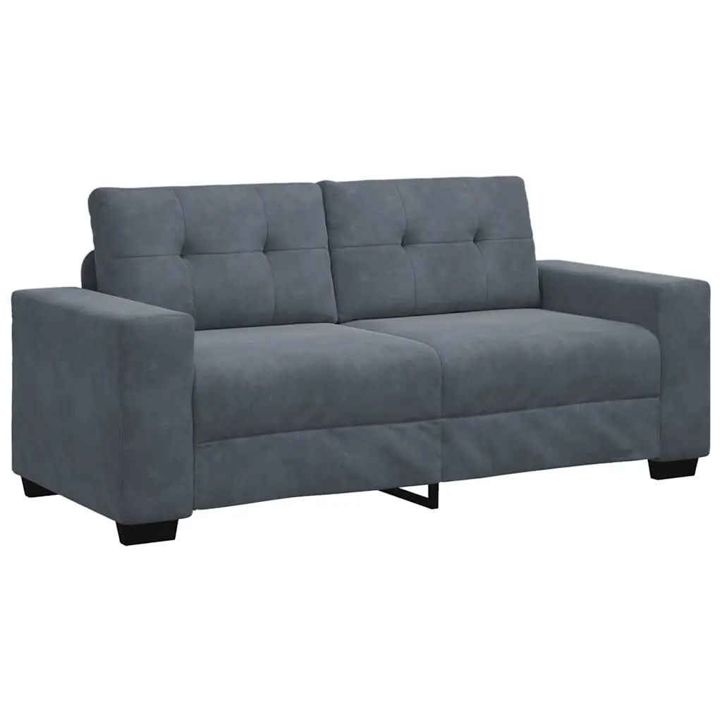 Loveseat Sofa Dark Grey 180x77x82 cm Velvet 4105123 - Furniture