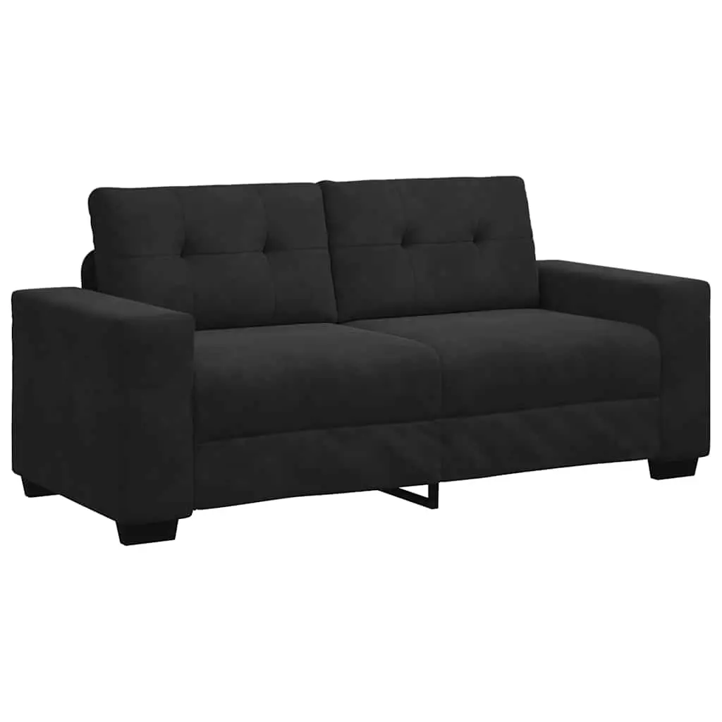 Loveseat Sofa Black 180x77x82 cm Velvet 4105127 - Furniture