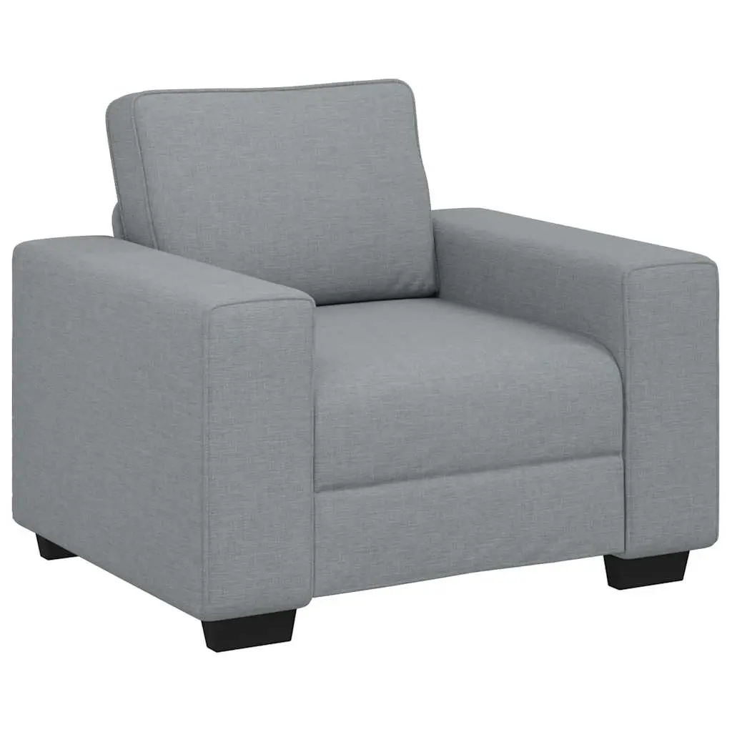 Sofa Chair Light Grey 100x77x82 cm Fabric 4105146 - Furniture