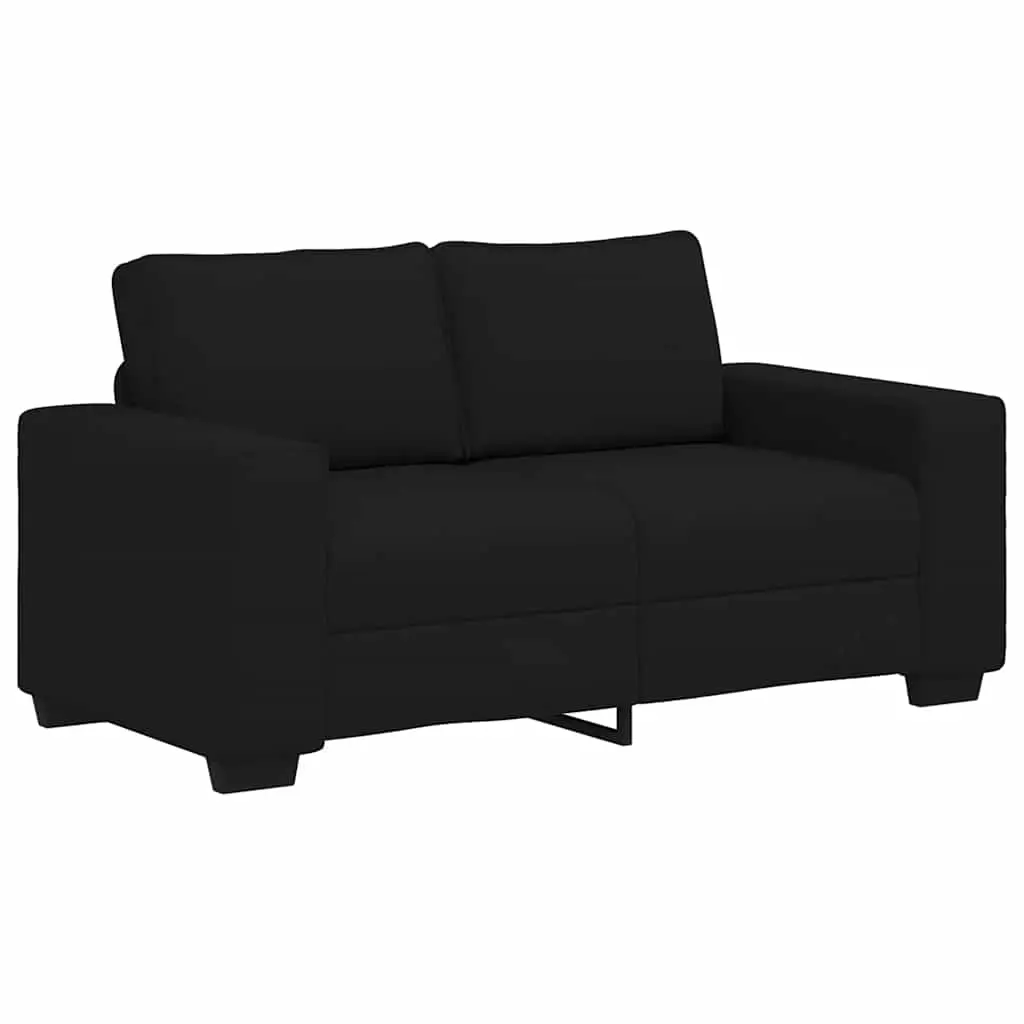 2-Seater Sofa Black 160x77x82 cm Fabric 4105158