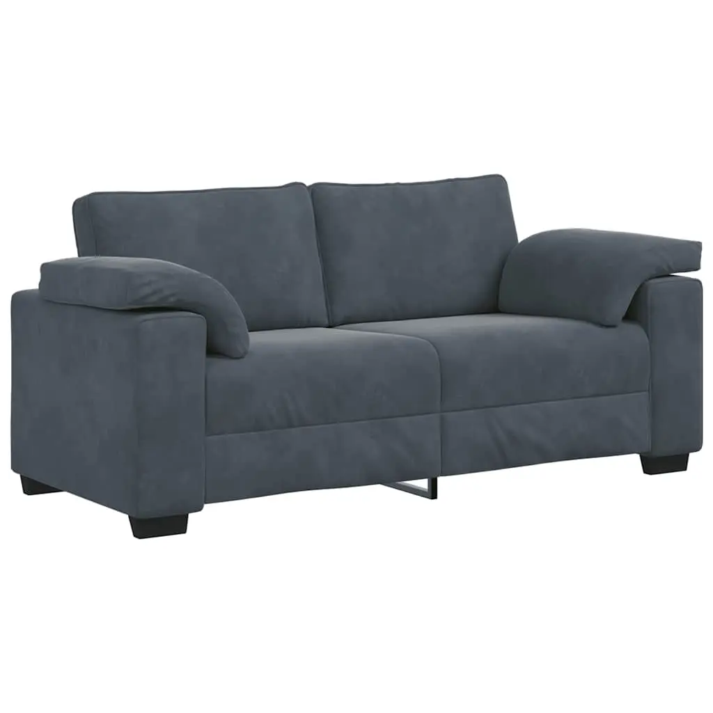 Loveseat Sofa Dark Grey 180x77x82 cm Velvet 4105268 - Furniture