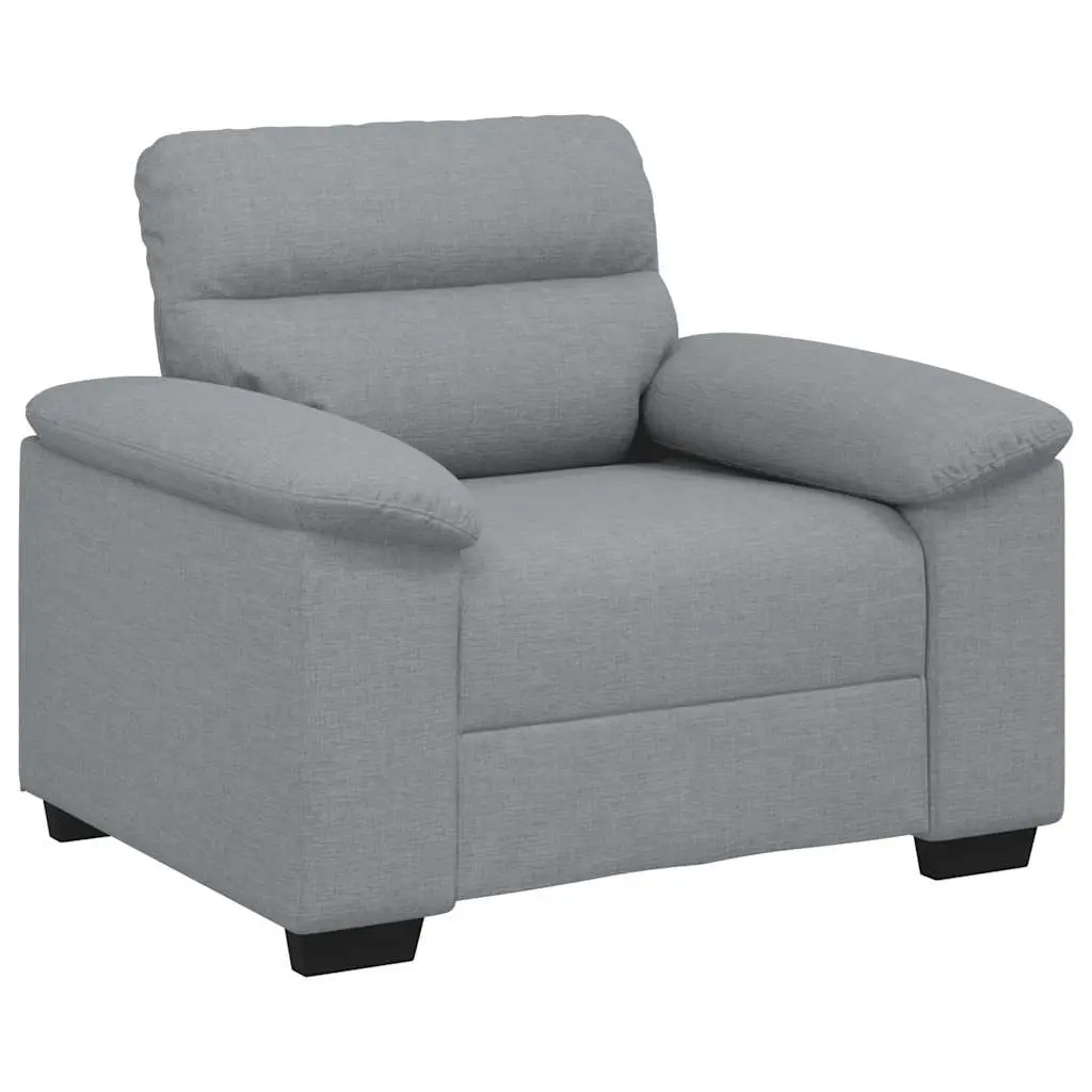 Sofa Chair Light Grey 100x81x84 cm Fabric 4105287 - Furniture