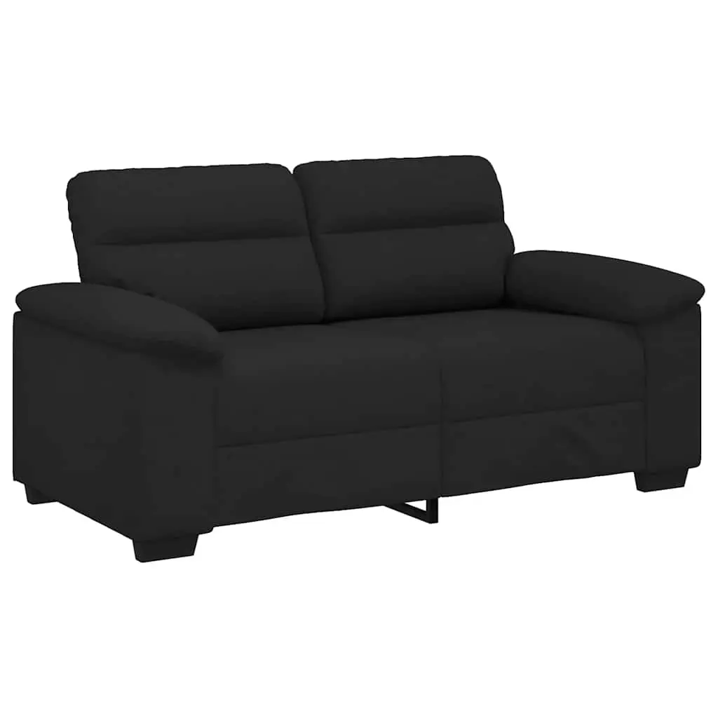 2-Seater Sofa Black 160x81x84 cm Fabric 4105299