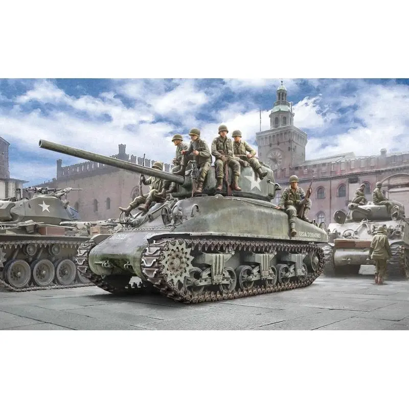 1/35 M4A1 Sherman with U.S. Infantry - Hobbies