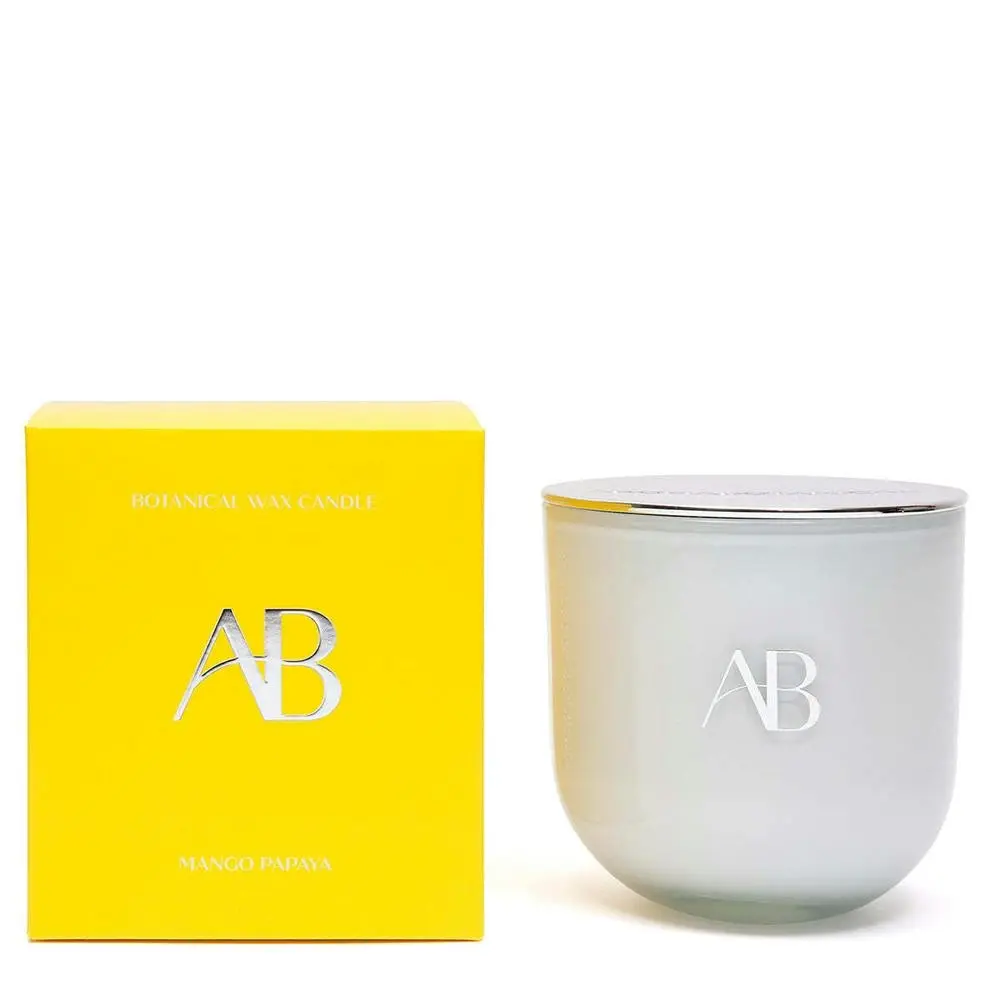 Aromabotanical 680g Scented Wax Candle Home Decor Room Fragrance Mango Papaya - Home & Garden