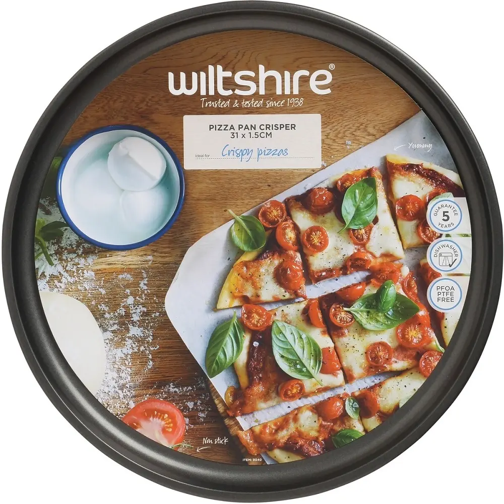 WILTSHIRE NON STICK PIZZA PAN CRISPER 31cm - Home & Garden
