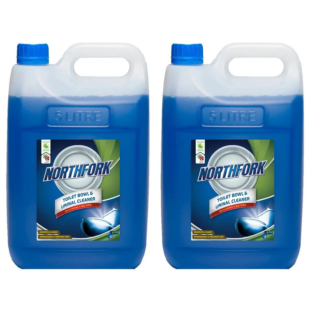 2x Northfork 5L Hospital Grade Bathroom Toilet Bowl/Urinal Disinfectant Cleaner - Home & Garden
