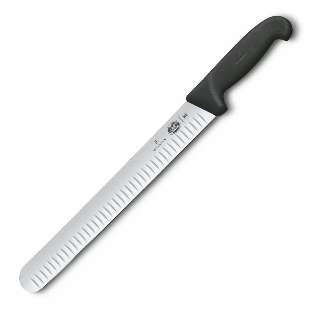 Victorinox Fluted Slicing 30cm Knife Flexible Round Tip Blade Fibrox | 5.4723.30 - Home & Garden