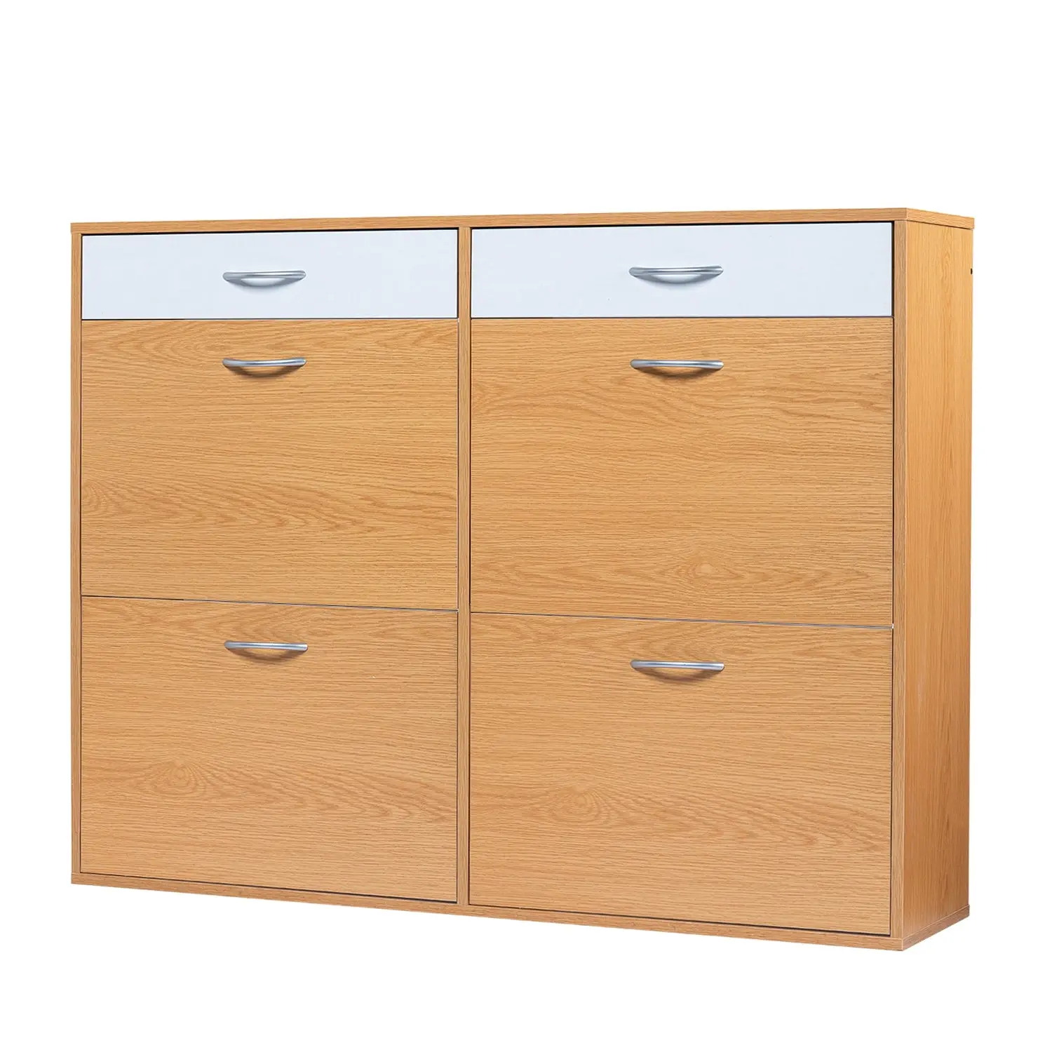 Foret Shoe Cabinet Shoes Storage Rack Organiser Side Hallway Wooden Shelf Drawer - Home & Garden