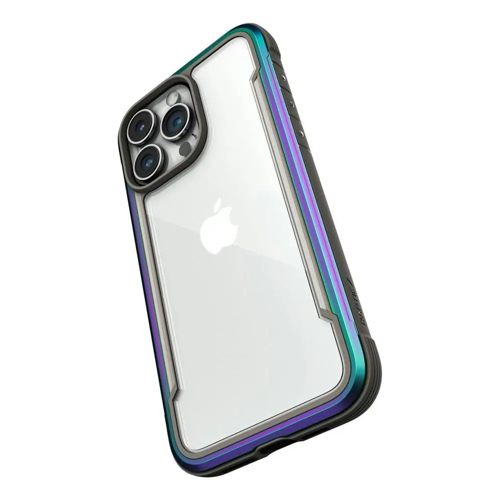 Raptic Shield Phone Case Mobile Cover For Apple iPhone 15 Pro Max Iridescent - Electronics