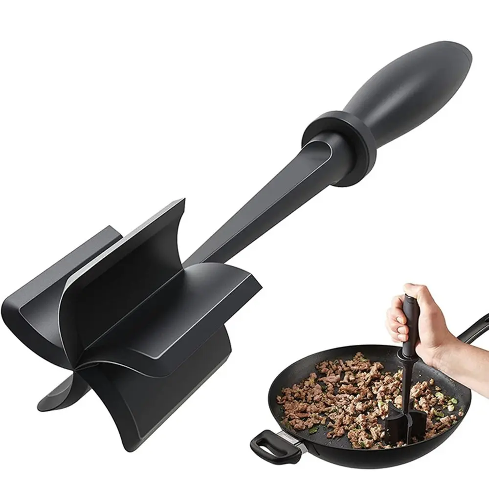 Meat Chopper Heat Resistant Hamburger Chopper Non Stick Nylon Meat Chopper - Home & Garden