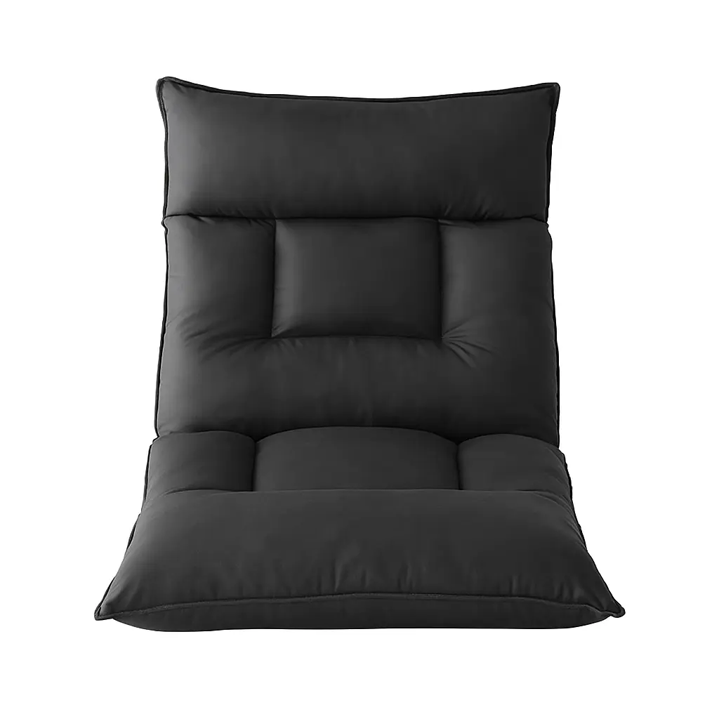 Foret Cushion Floor Seat Recliner Futon Bed Soft Lounge Chair Living Room Grey Dark - Furniture