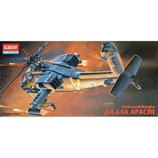12488 1/72 AH64A Apache Plastic Model Kit - Hobbies