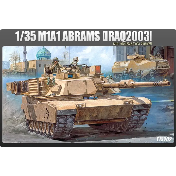 1/35 M1A1 Abrams Iraq 2003 Plastic Model Kit with Australian Decals - Hobbies