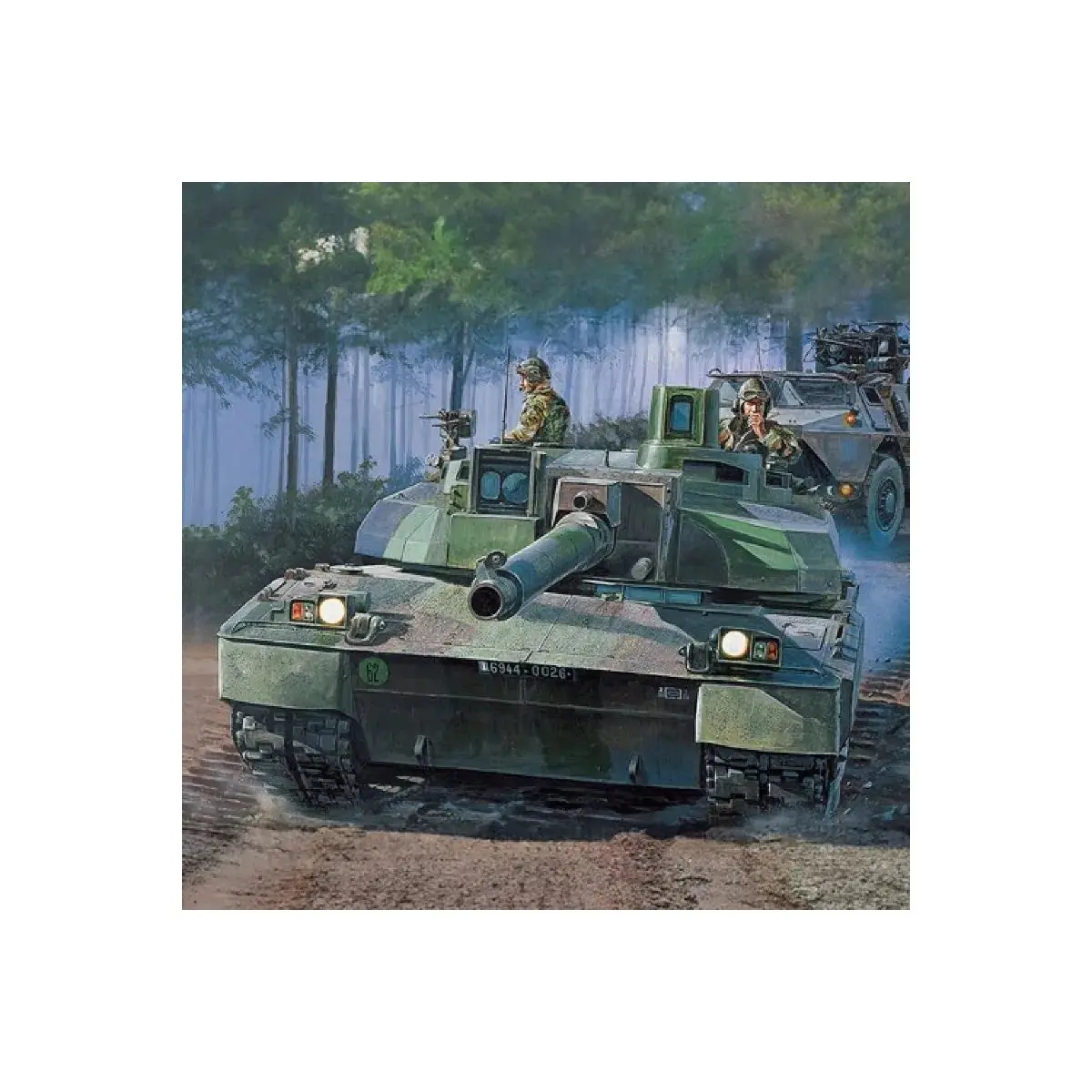 1/72 French Army Char Leclerc Plastic Model Kit - Hobbies