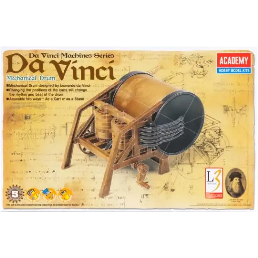 18138 Davinci Mechanical Drum Plastic Model Kit - Hobbies