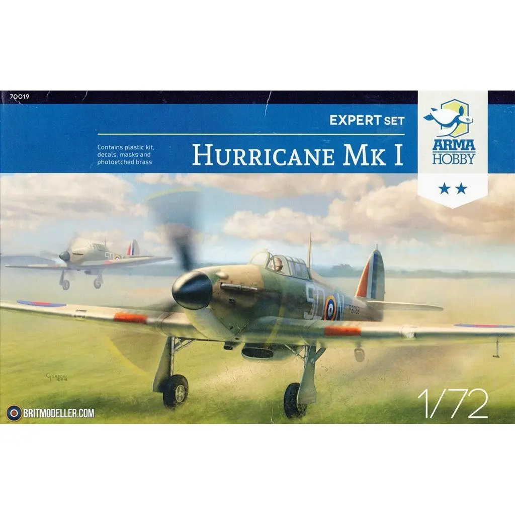 1/72 Hurricane Mk I Expert Set Plastic Model Kit - Hobbies