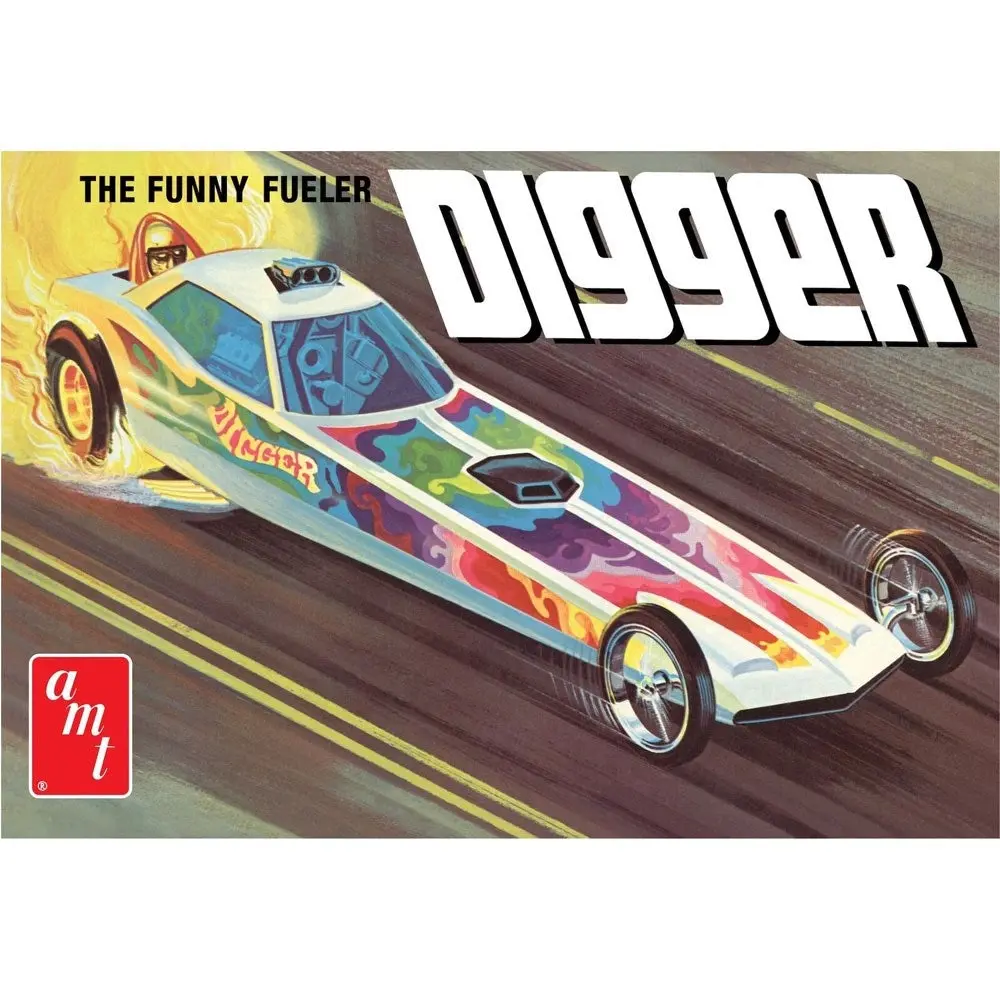 1154 1/25 Digger Dragster Fooler Fueler Plastic Model Kit - Hobbies