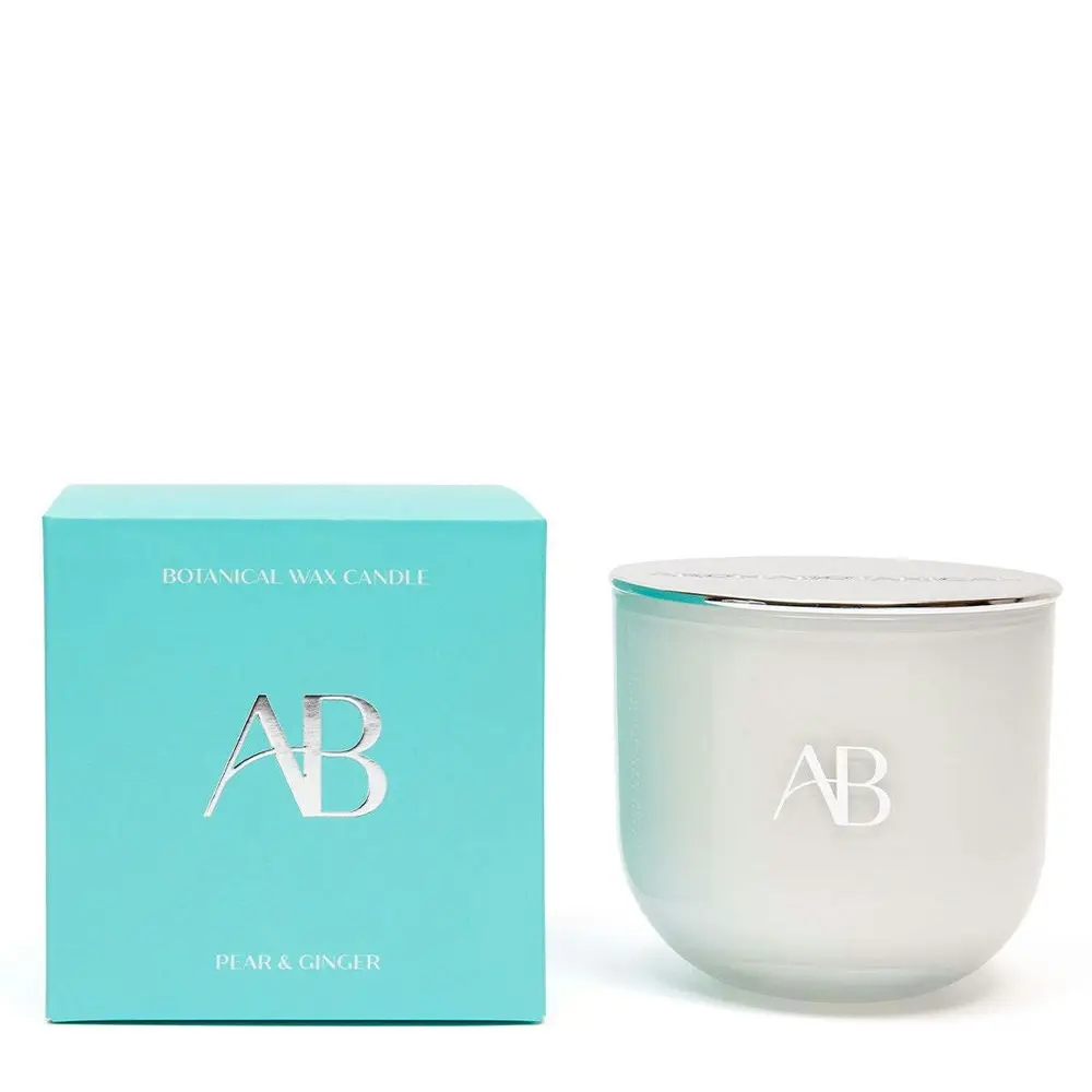 Aromabotanical 340g Scented Wax Candle Home Decor Room Fragrance Pear & Ginger - Home & Garden