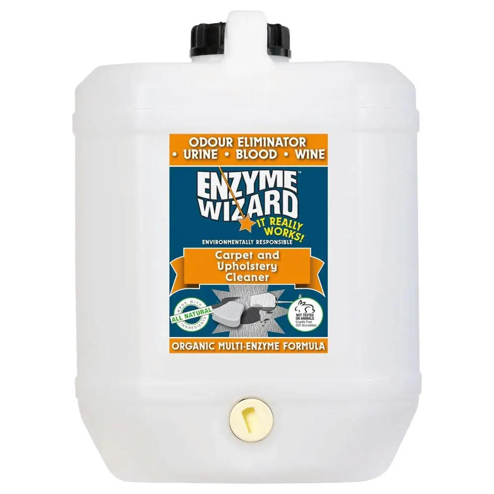 Enzyme Wizard Organic Carpet & Upholstery Cleaner Stain/Dirt Remover Refill 10L - Home & Garden