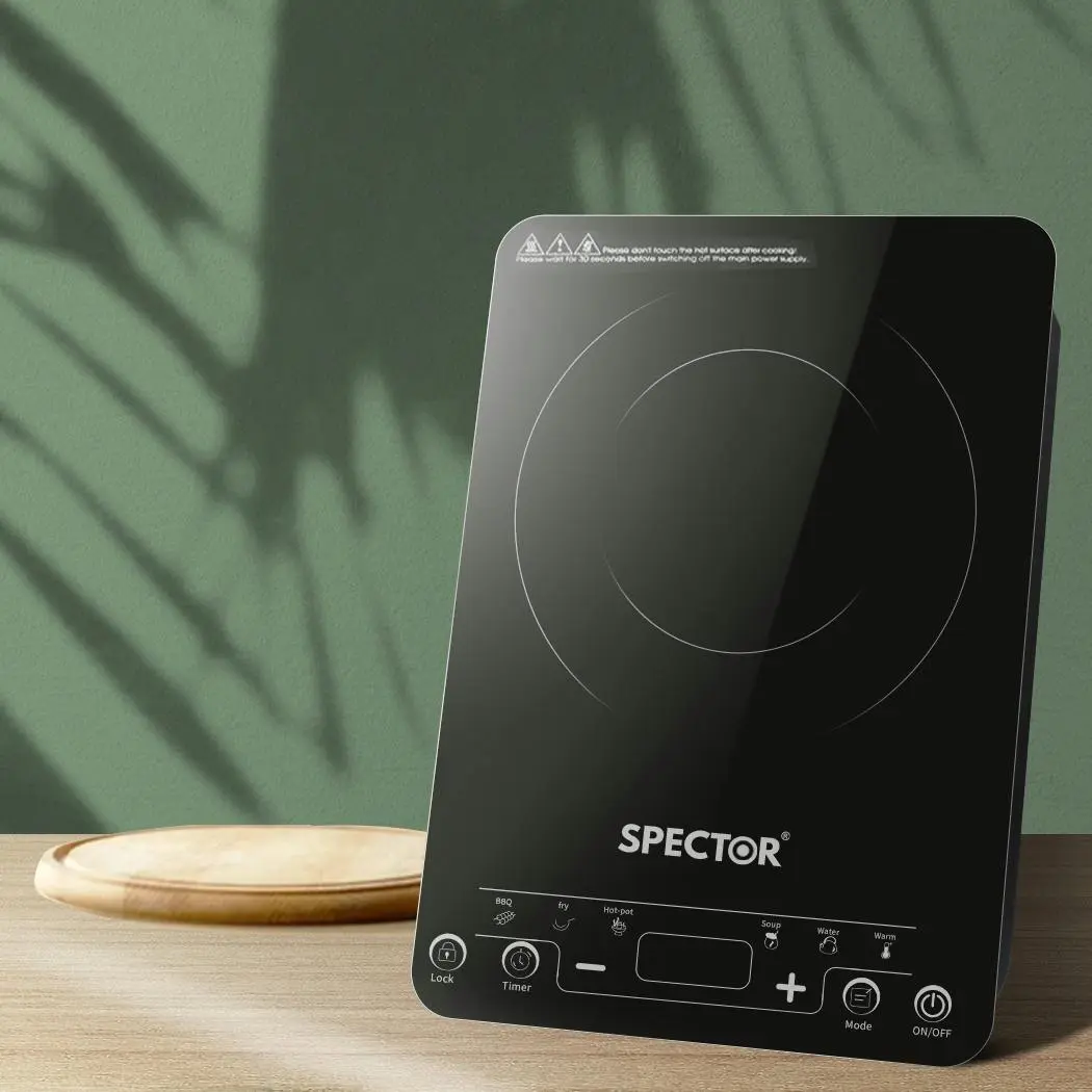 Spector Electric Induction Cooktop Portable Ceramic Kitchen Cooker Touch 2000W - Home & Garden