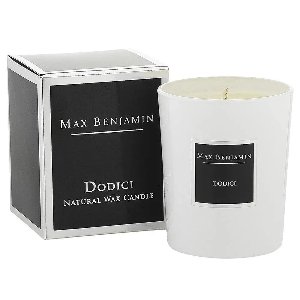 Max Benjamin 190g Natural Wax Home Scented/Fragrance Candle Décor Jar Dodici - Home & Garden