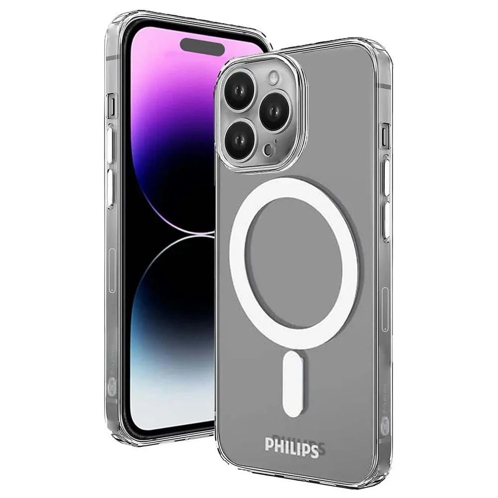 Philips MagSafe Case Drop Protection Cover For Apple iPhone 14 Pro Max Clear - Electronics
