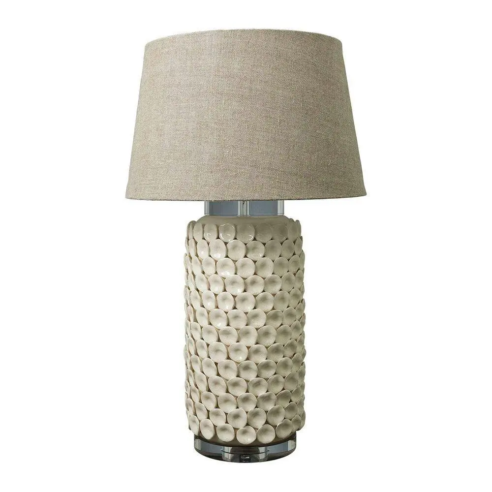Belle Kenilworth 55cm Table Lamp w/ Ceramic/Acrylic Base Bedside Night Light CRM - Home & Garden