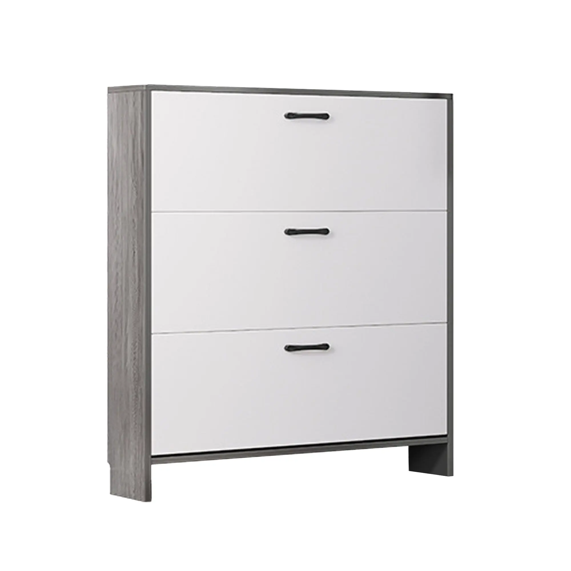 Foret Shoe Cabinet Slim Storage Rack Organiser Wooden Shelf Cupboard Flip Drawer - Home & Garden