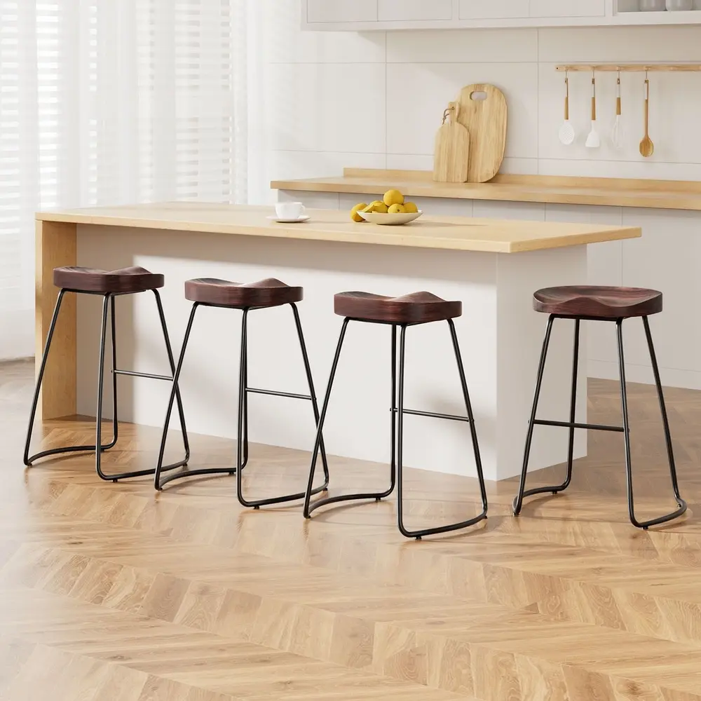 Artiss 4x Bar Stools Tractor Seat 65cm - Furniture
