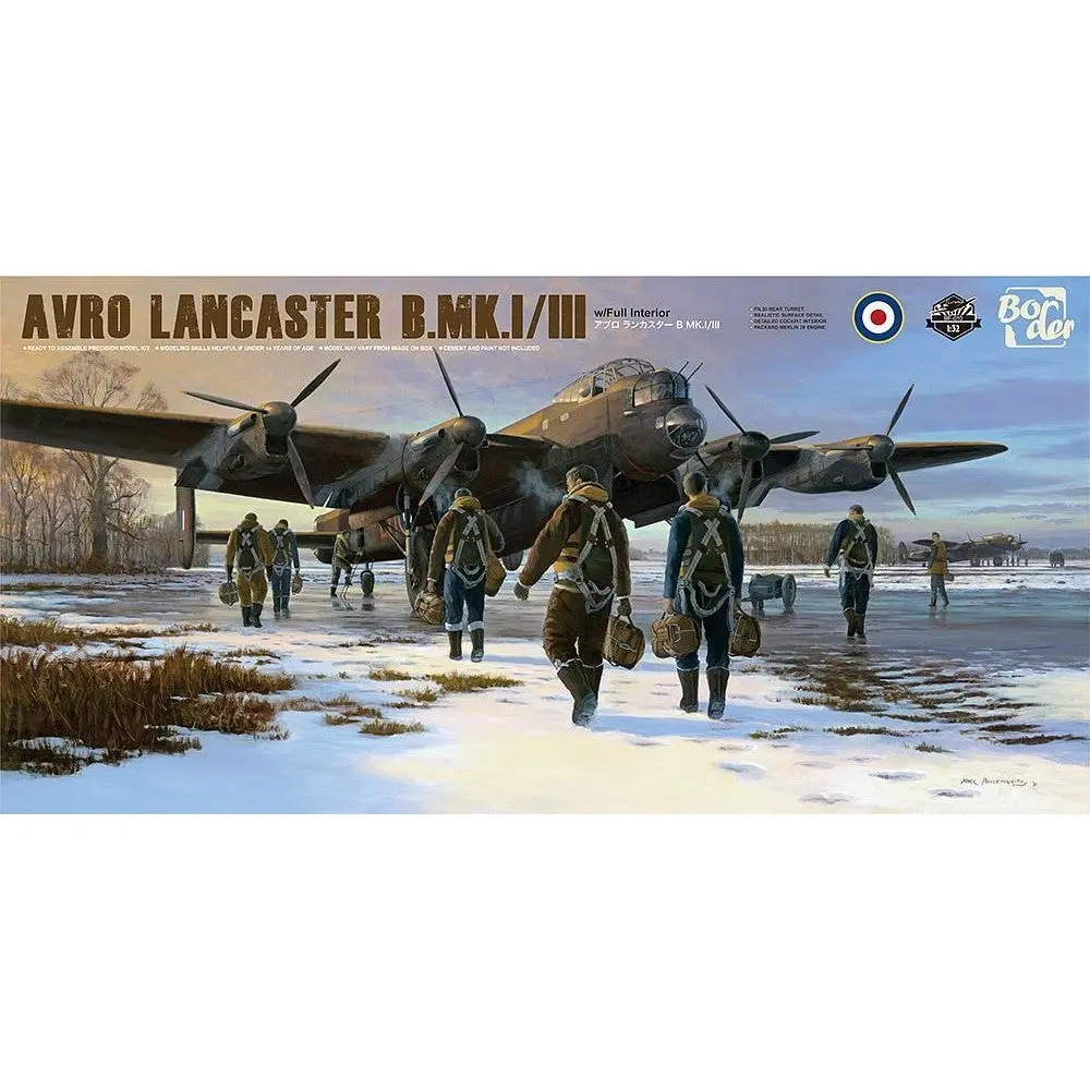 1/32 Avro Lancaster B. MkI/III /w Full Interior Plastic Model Kit - Hobbies