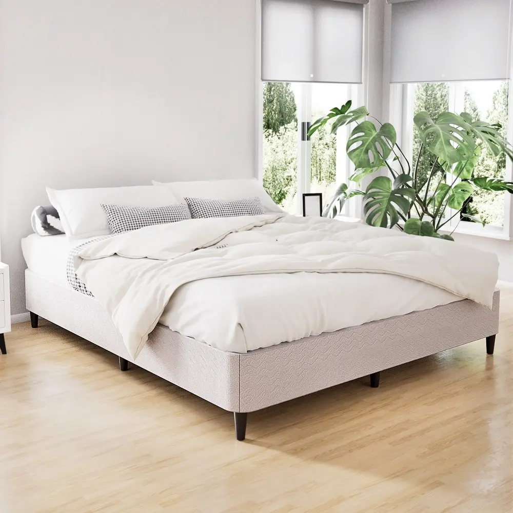 Artiss Bed Frame Double Size Metal Grey MASON - Furniture