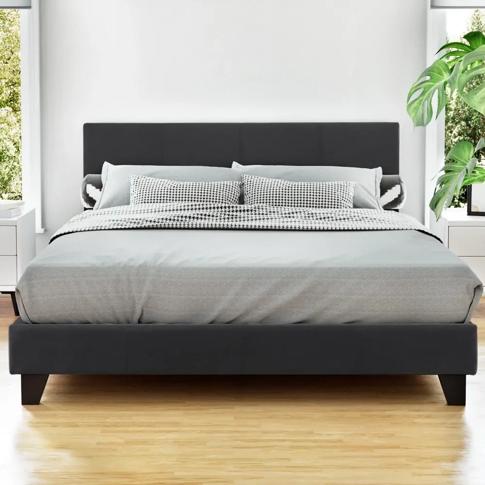 Artiss Bed Frame Double Size Charcoal NEO - Furniture
