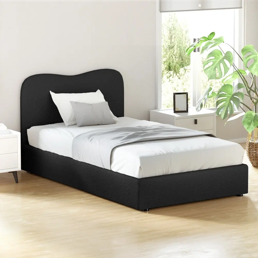 Artiss Bed Frame King Single Size Boucle DARA - Furniture