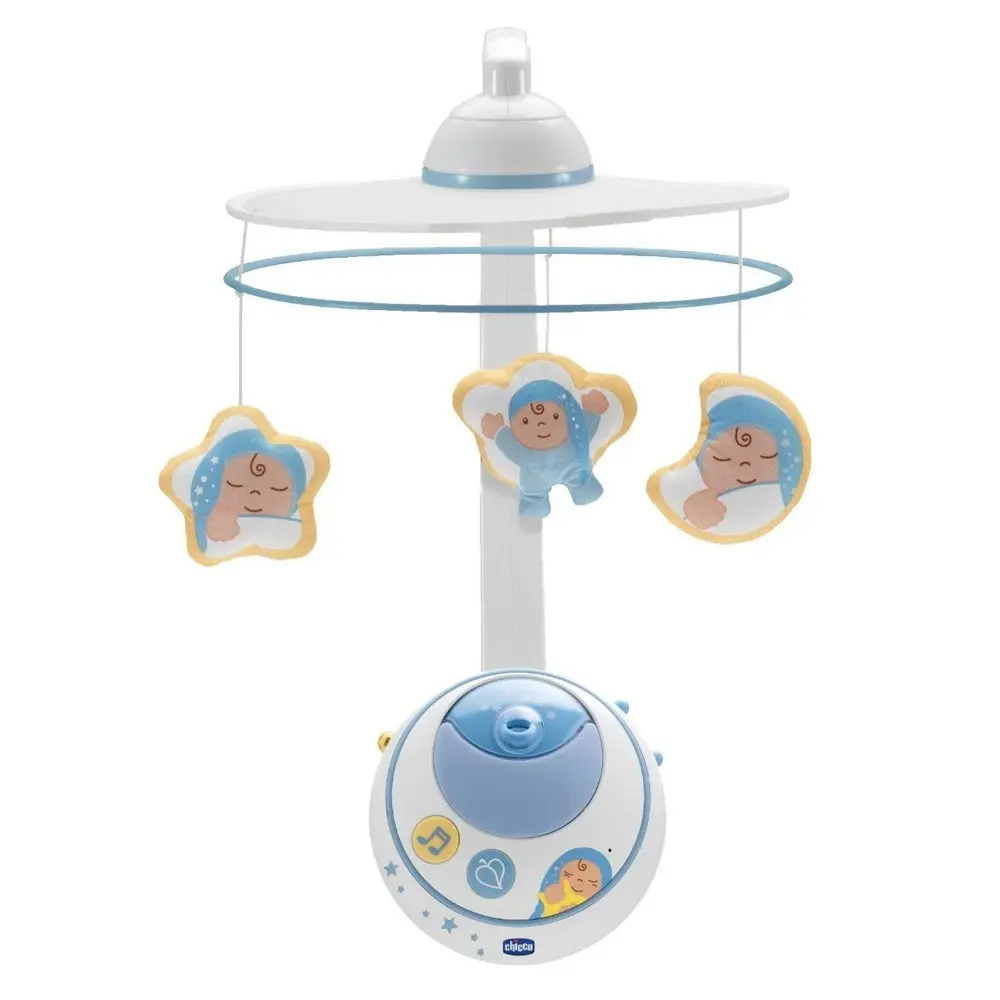 Chicco Toy Baby/Toddler Magic Stars Cot Mobile Hanging Night Light/Projector BLU - Home & Garden