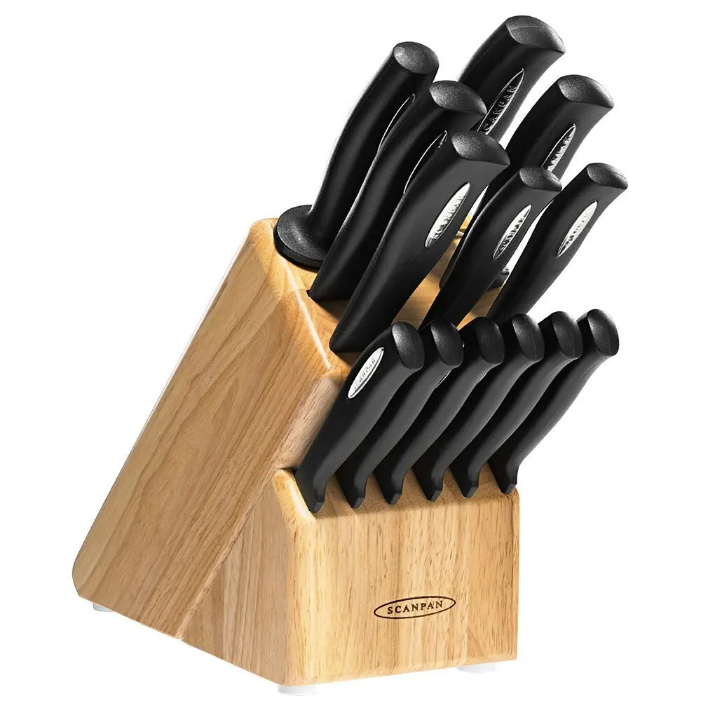 Scanpan Microsharp 14pc Kitchen Knife Block Set | 14 Piece - Home & Garden