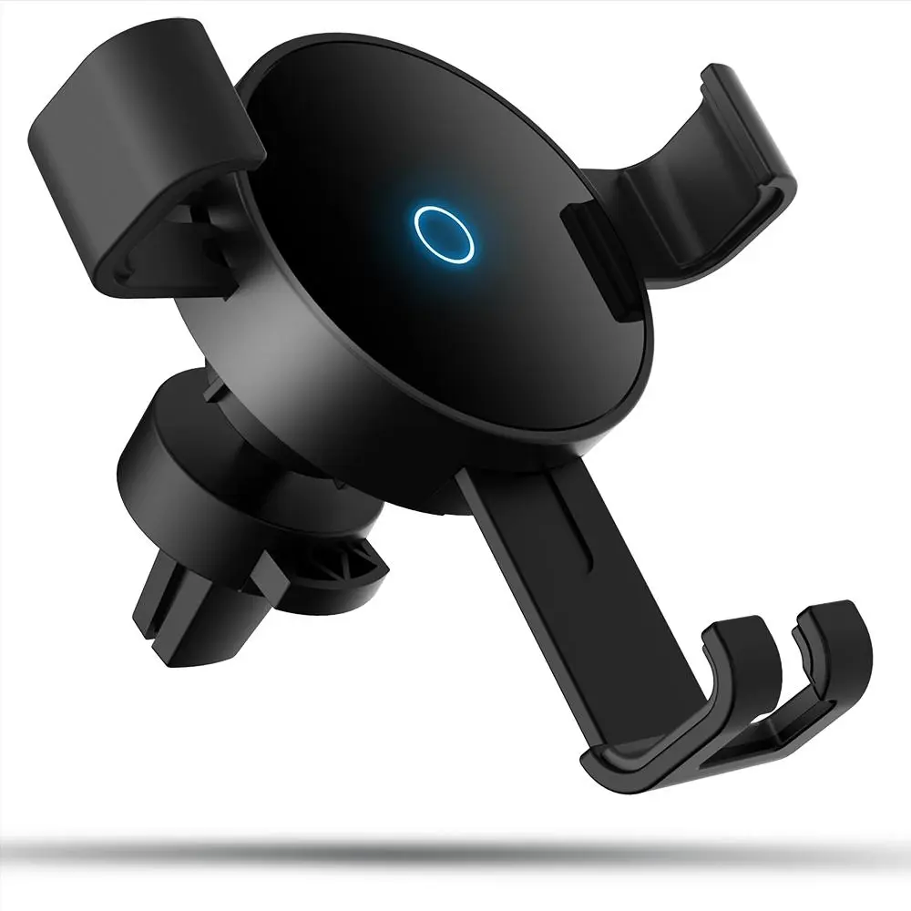 Smartphone 10W Qi Wireless Charging Car Vent Mount Holder For iPhones & Samsung - Electronics