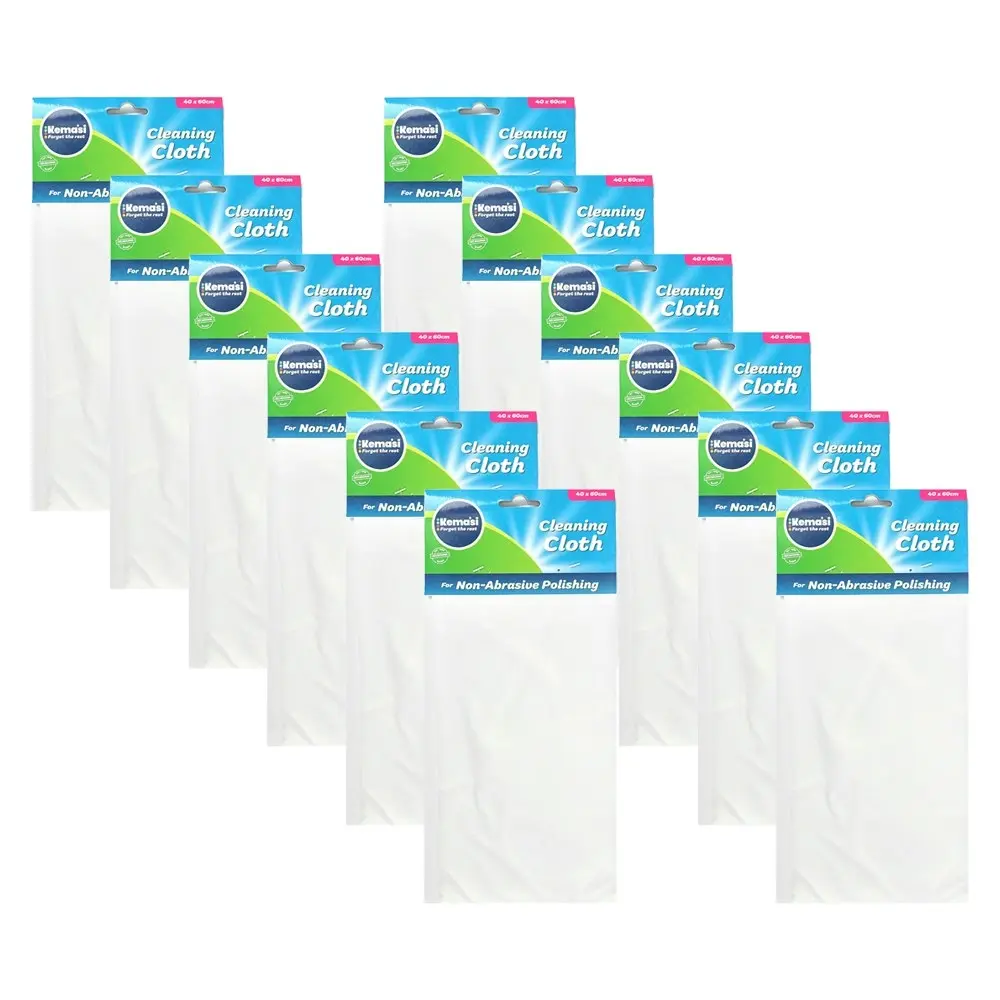 12x kemasi Non Abrasive Multipurpose Polishing Cloth Home Kitchen Cleaning - Home & Garden