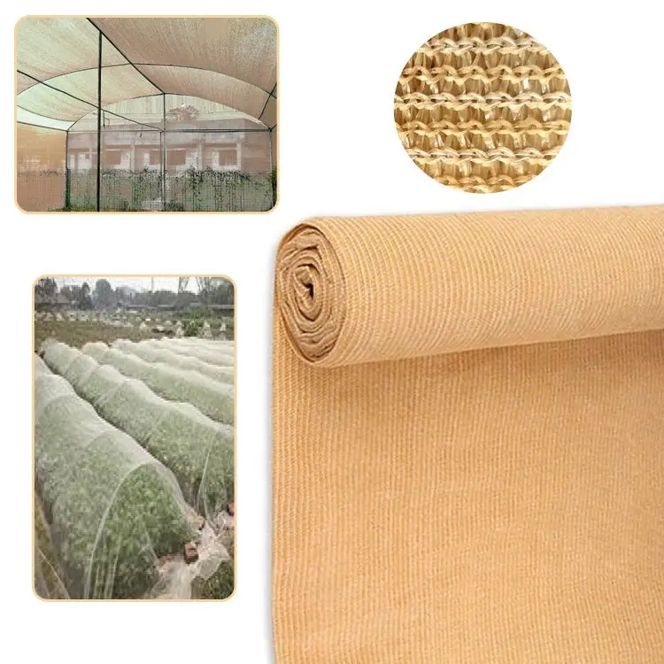 Elora Shadecloth 1.83x20m Beige 70% Uv Screen Sail Shade Cloth Mesh Roll Net Garden Outdoor - Home & Garden