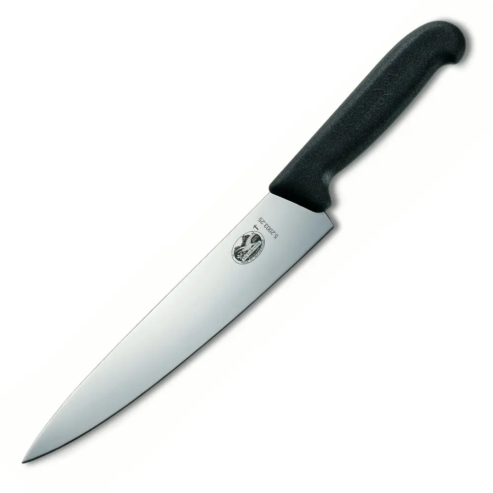 Victorinox Cooks Carving Knife 25cm | Fibrox Handle Black 5.2003.25 - Home & Garden