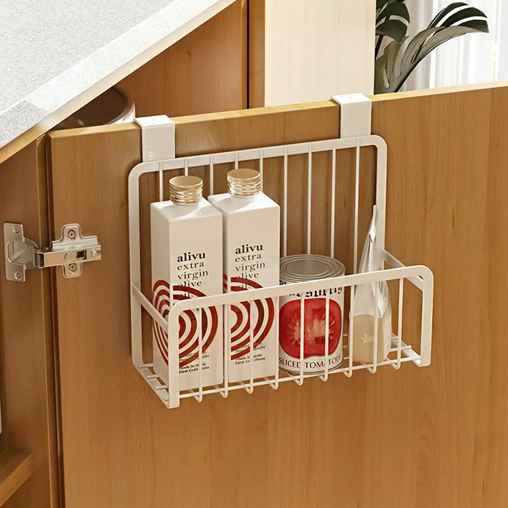 Home Storage Door Basket Cabinet Hanging Basket Kitchen Seasoning Storage Rack - Home & Garden
