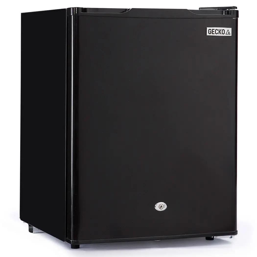 GECKO 70L Portable Bar Fridge and Freezer 12V/24V for Camping, Caravans, Black - Home & Garden