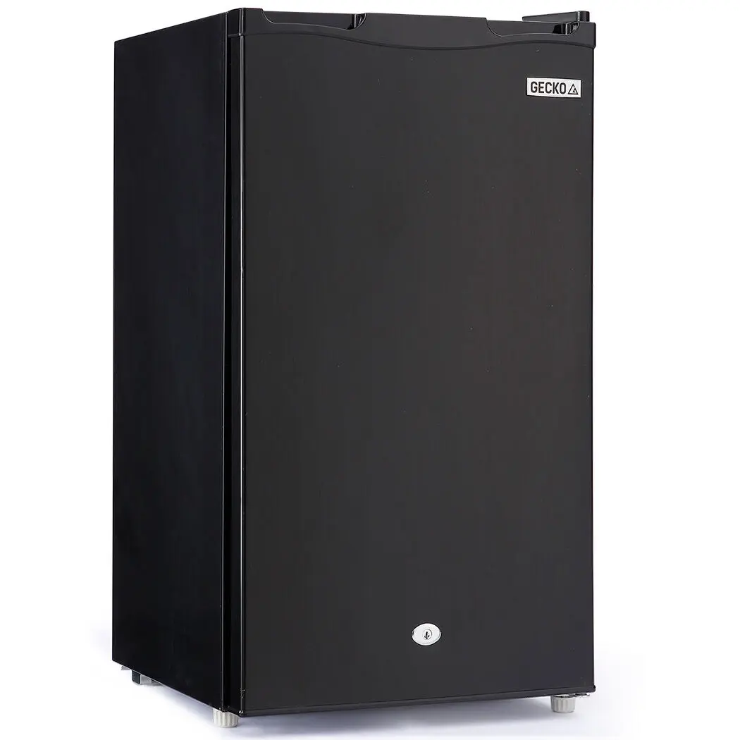 GECKO 95L Portable Upright Fridge, 12V/24V for Motorhome, Caravan, Black - Home & Garden